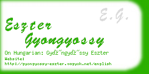 eszter gyongyossy business card